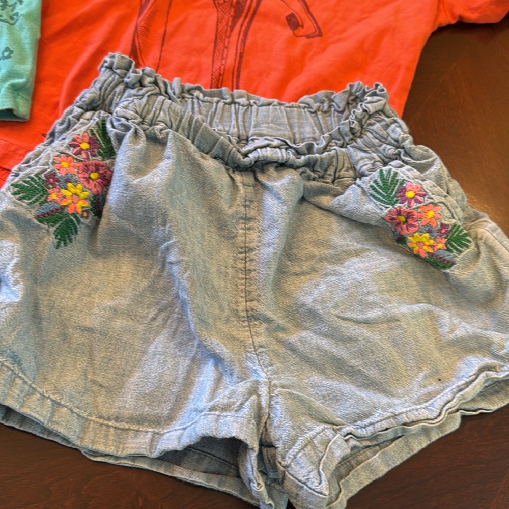 Bundle Of Girls Tees And Shorts: Brands Baby Gap, Tea And Primary sizes … - Picture 3 of 14